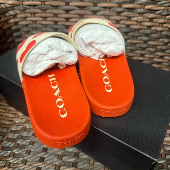 coach Udele Sport Slide With Valentine's Print cq092 - Picture 4 of 6